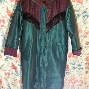 Vintage Balimel Green and Purple Puffer Jacket
